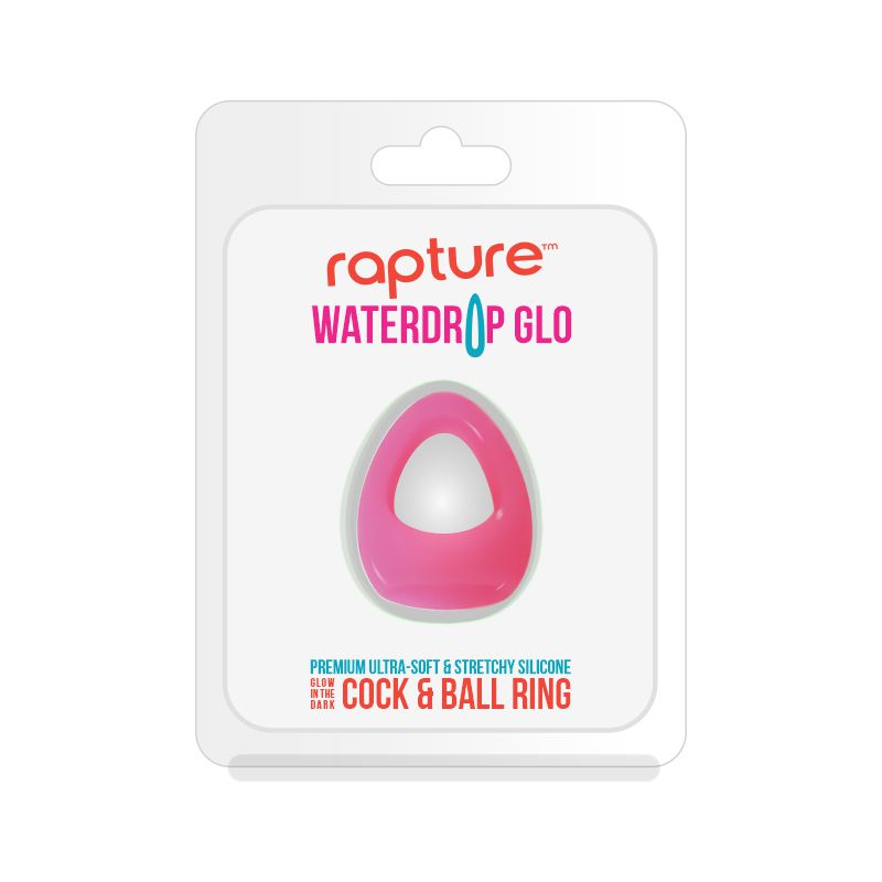 Rapture Waterdrop Glo Cock & Ball Ring (Pink Cotton Candy)